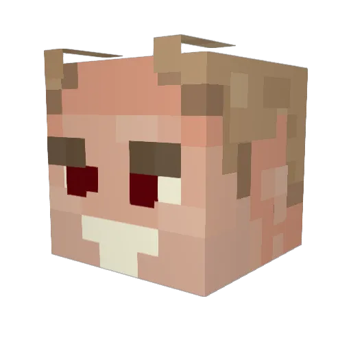 harveybones Minecraft avatar head, 3D render