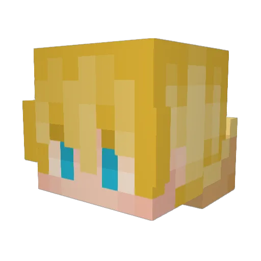 harvig Minecraft avatar head, 3D render