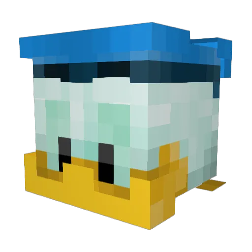 harvster001 Minecraft avatar head, 3D render