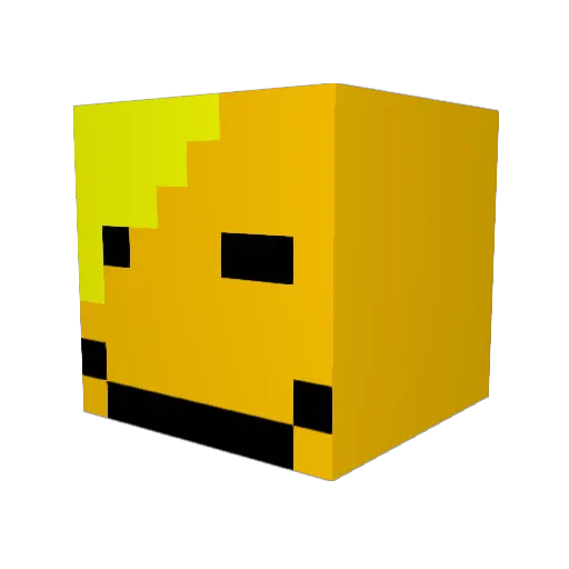harwil16 Minecraft avatar head, 3D render