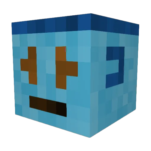 haseharu Minecraft avatar head, 3D render