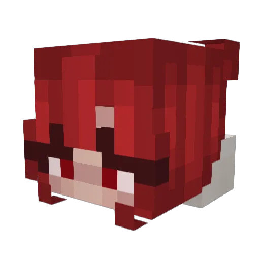 hashibrium Minecraft avatar head, 3D render