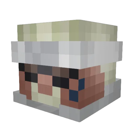hashiby Minecraft avatar head, 3D render