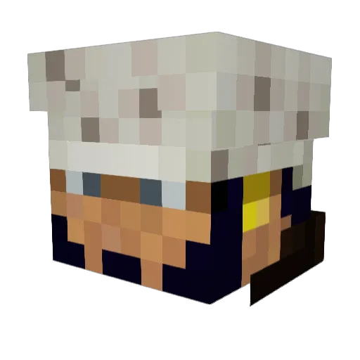hasimimi Minecraft avatar head, 3D render