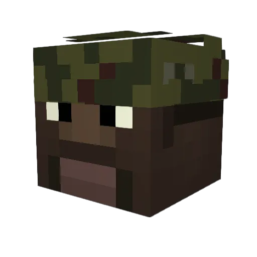 hasio2137 Minecraft avatar head, 3D render