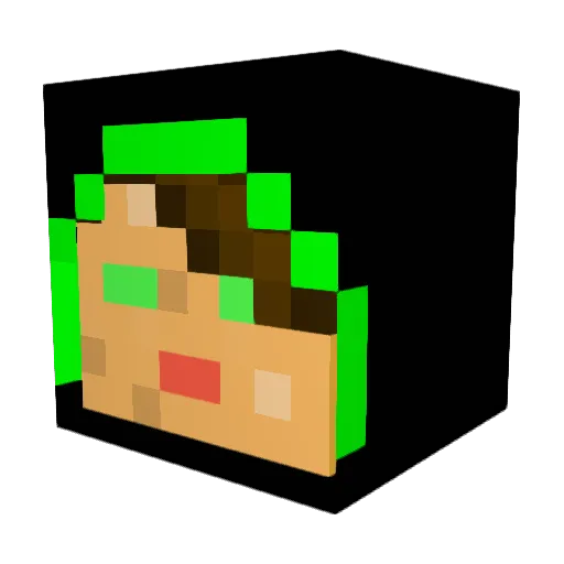 haskia Minecraft avatar head, 3D render