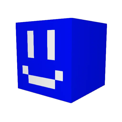haskling Minecraft avatar head, 3D render