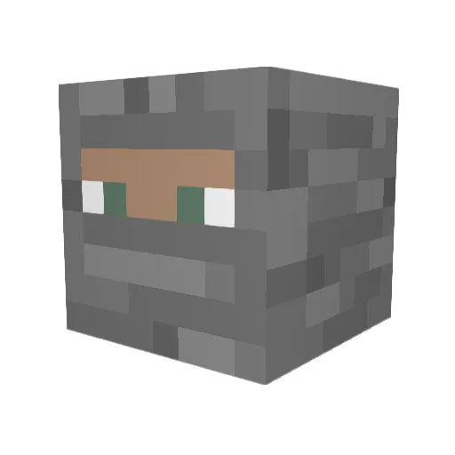 hasman66 Minecraft avatar head, 3D render