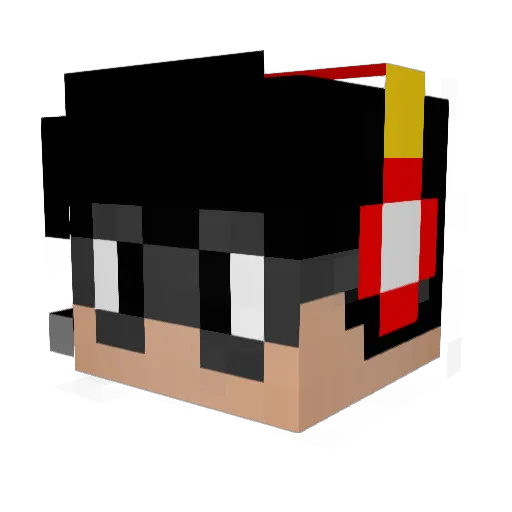haso1099 Minecraft avatar head, 3D render
