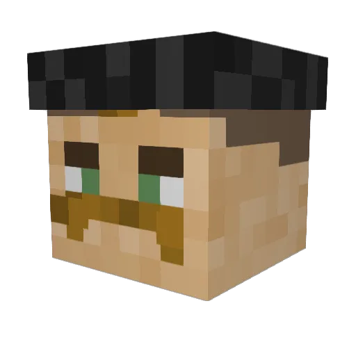 haspi_ Minecraft avatar head, 3D render