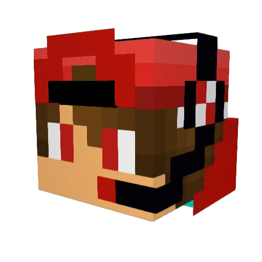 hassan360 Minecraft avatar head, 3D render
