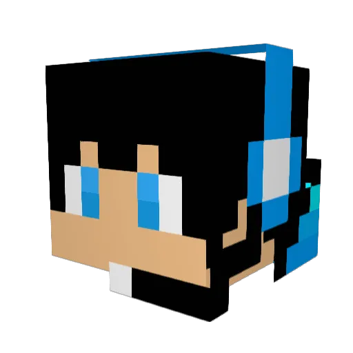 hassanv Minecraft avatar head, 3D render