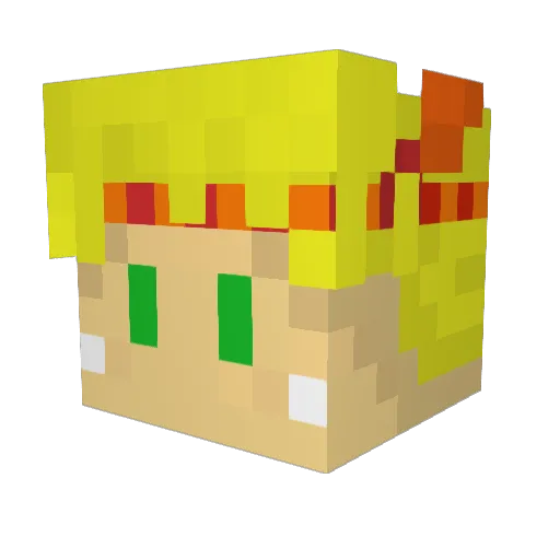 hassy0722 Minecraft avatar head, 3D render