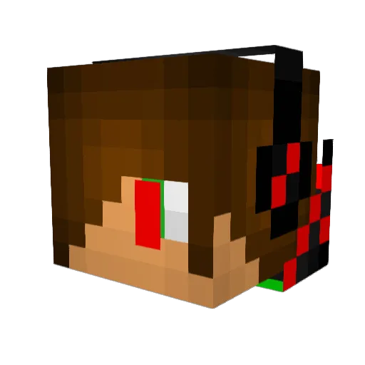 hasuhonmi Minecraft avatar head, 3D render