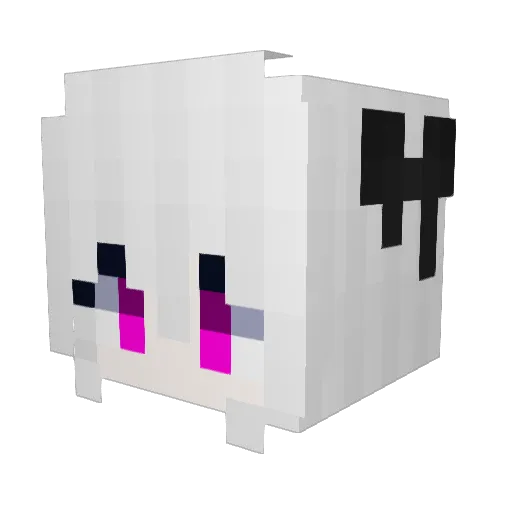 hasuniRZ Minecraft avatar head, 3D render