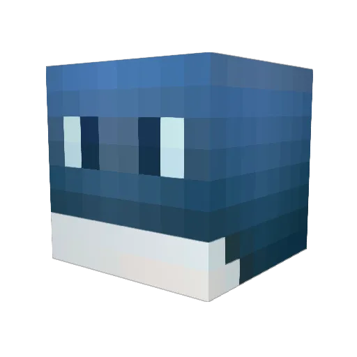 hasunumax Minecraft avatar head, 3D render