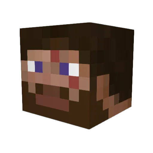 haszazilla Minecraft avatar head, 3D render
