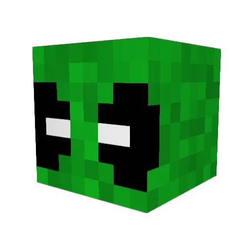 hat64 Minecraft avatar head, 3D render