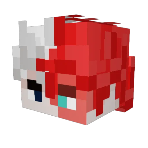 hatch1d Minecraft avatar head, 3D render