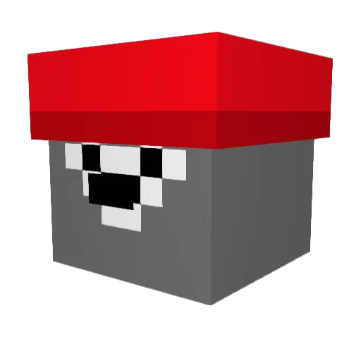 hatebroly Minecraft avatar head, 3D render