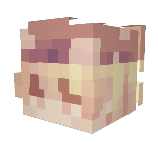 hatedommm Minecraft avatar head, 3D render