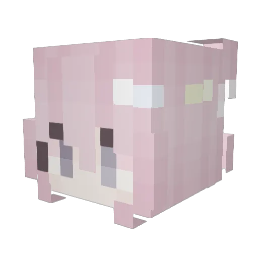 hatefun Minecraft avatar head, 3D render
