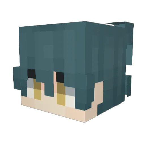 hateno Minecraft avatar head, 3D render