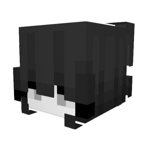 hatescene Minecraft avatar head, 3D render