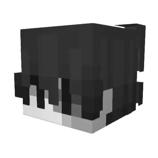 hatesi Minecraft avatar head, 3D render