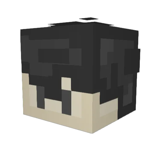 hatguyL Minecraft avatar head, 3D render