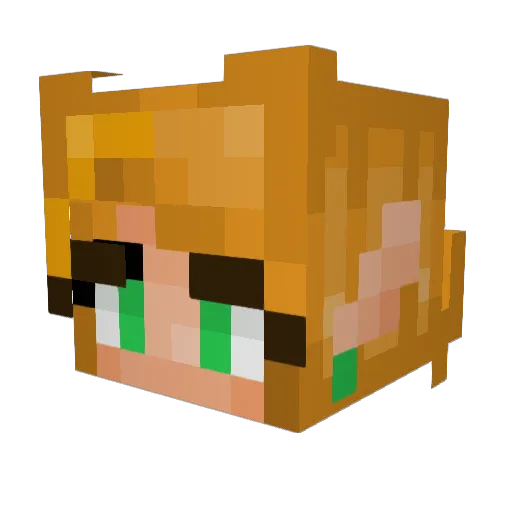 hathost Minecraft avatar head, 3D render