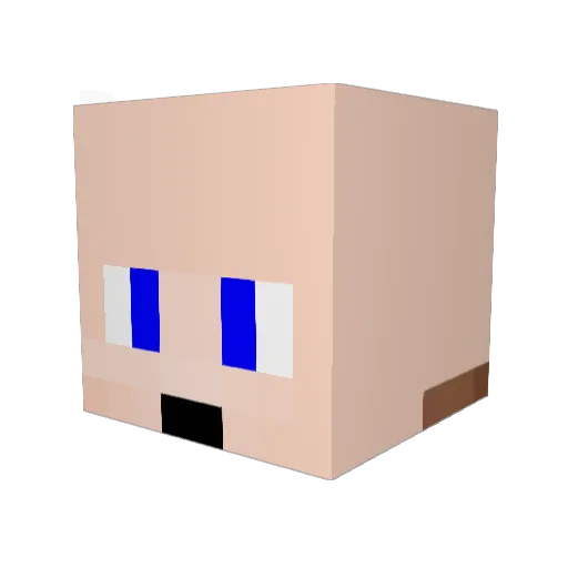 hatim2001 Minecraft avatar head, 3D render