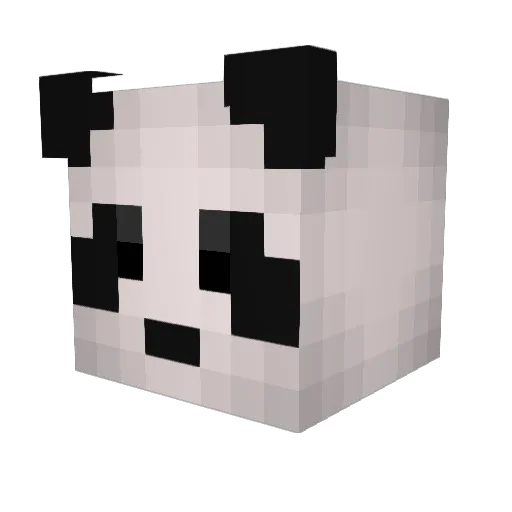 hatomugi3 Minecraft avatar head, 3D render