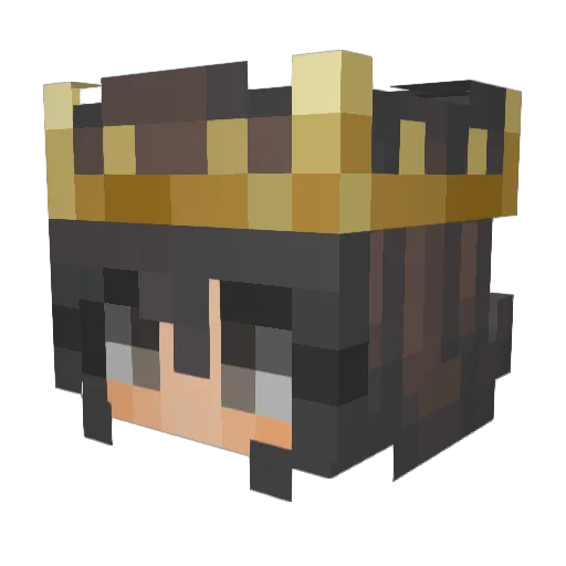 hatorra Minecraft avatar head, 3D render