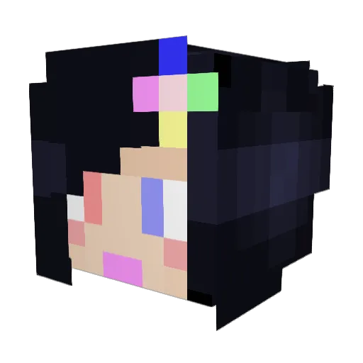 hatotty Minecraft avatar head, 3D render