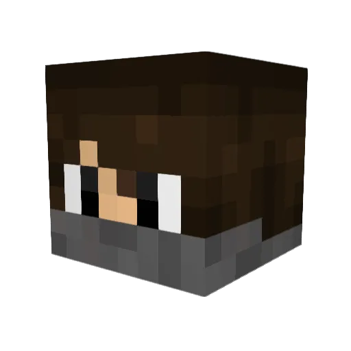 hatov585 Minecraft avatar head, 3D render
