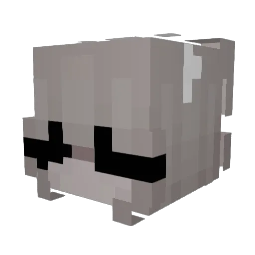 hatrs Minecraft avatar head, 3D render