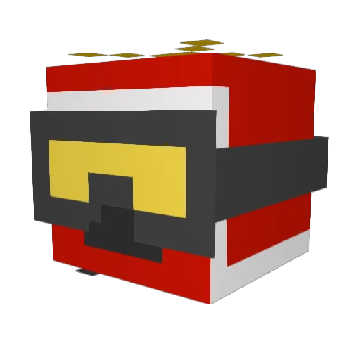 hatsMC Minecraft avatar head, 3D render