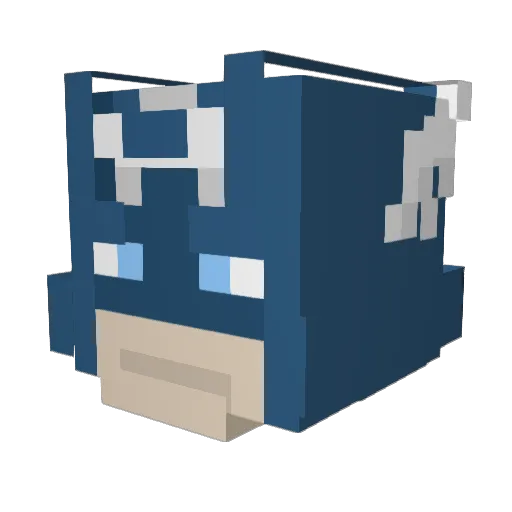 hattiemartin Minecraft avatar head, 3D render