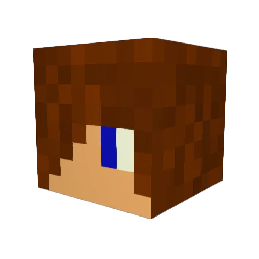 hatton13 Minecraft avatar head, 3D render