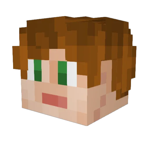 hattorizawa Minecraft avatar head, 3D render
