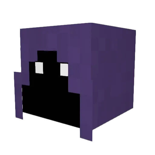 hatwizzard Minecraft avatar head, 3D render