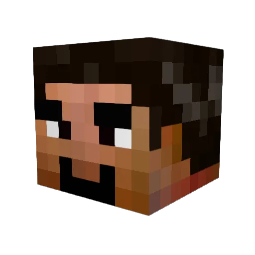 hauketo2 Minecraft avatar head, 3D render
