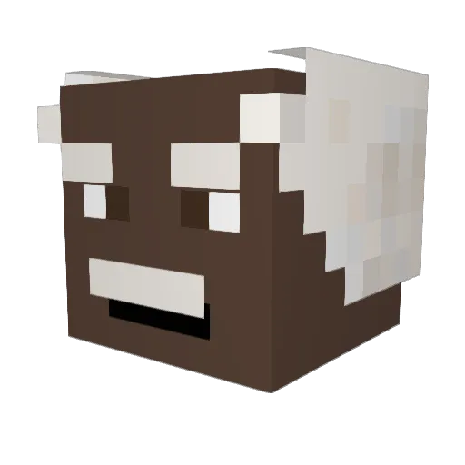 haunkao Minecraft avatar head, 3D render