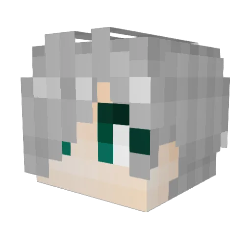 haunl_2190 Minecraft avatar head, 3D render