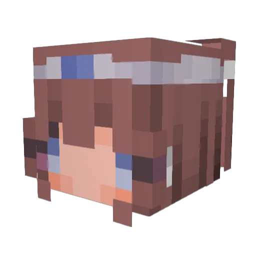 haunti Minecraft avatar head, 3D render