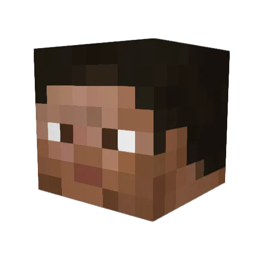 hauskis Minecraft avatar head, 3D render