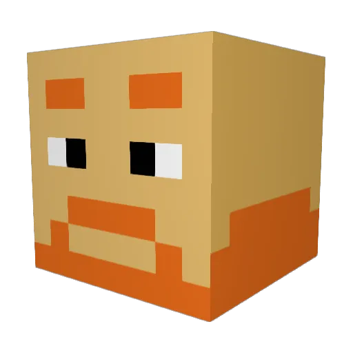 havefun2 Minecraft avatar head, 3D render