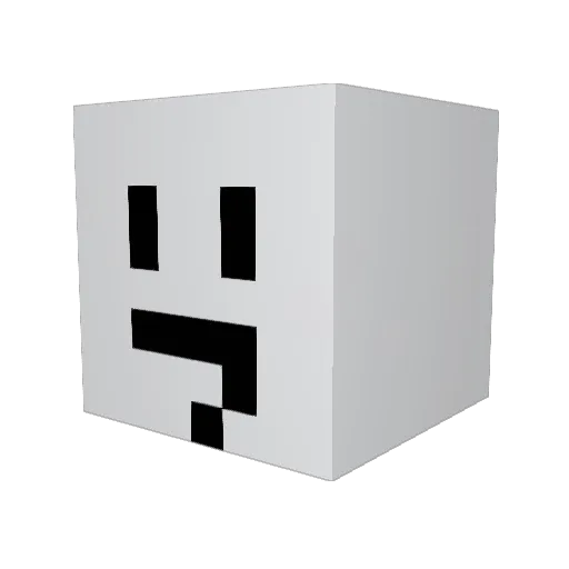 haveinns Minecraft avatar head, 3D render