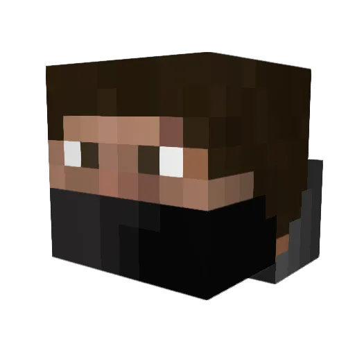 havokbob Minecraft avatar head, 3D render